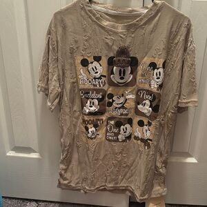 Mickey Mouse Beige Graphic Tee